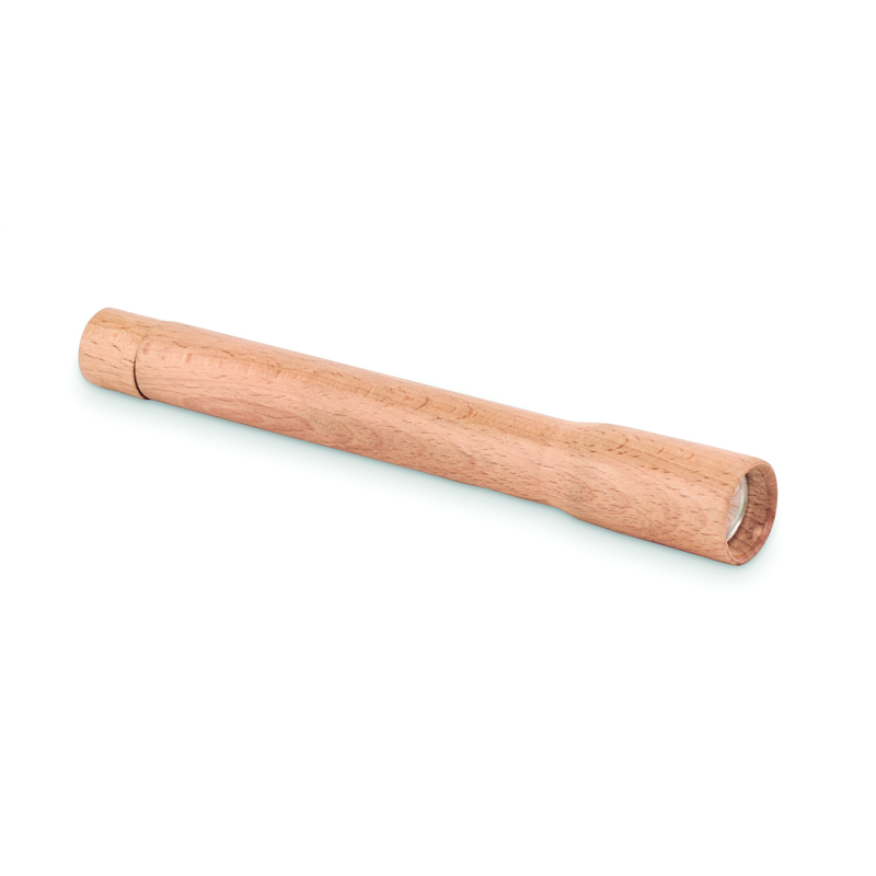 Drewniana latarka z lampką COB TELES