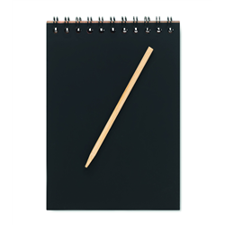 Notes z papierem typu zdrapka BLACK