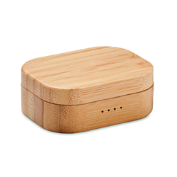 Słuchawki TWS w etui z bambusa JAZZ BAMBOO