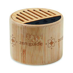 Bambusowy głośnik bezprzew. ROUND LUX