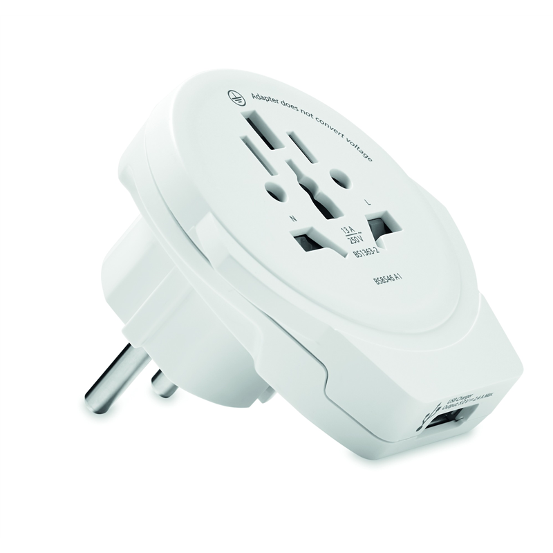 Adapter z USB World to Europe WORLD TO EUROPE