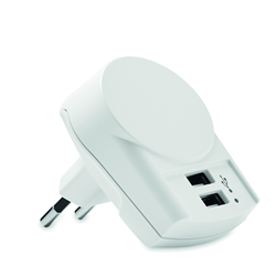Ładowarka Euro USB (2xA) 12W EURO USB CHARGER 2XA