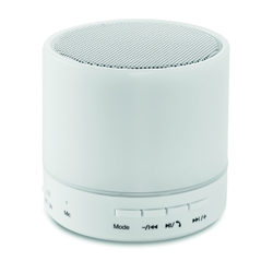 Głośnik bezprzewodowy LED ROUND WHITE