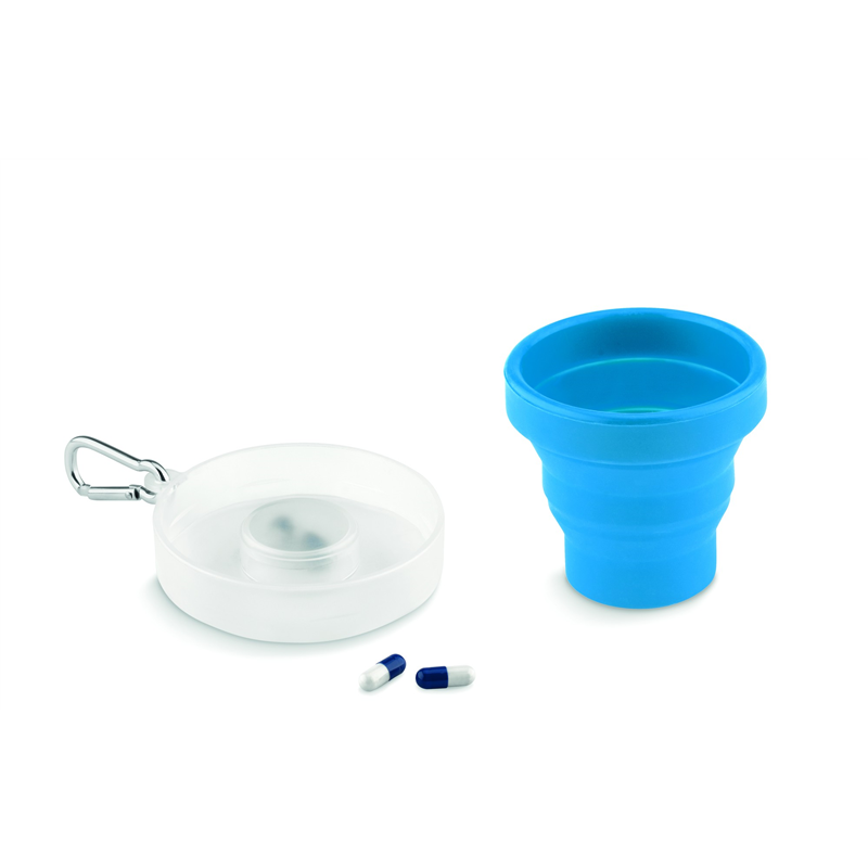 Składany kubek silikonowy CUP PILL