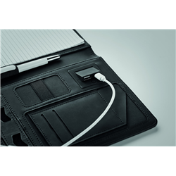 Teczka A5 z powerbankiem POWERNOTY