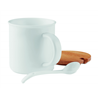 Porcelanowy kubek z łyżeczką KENYA