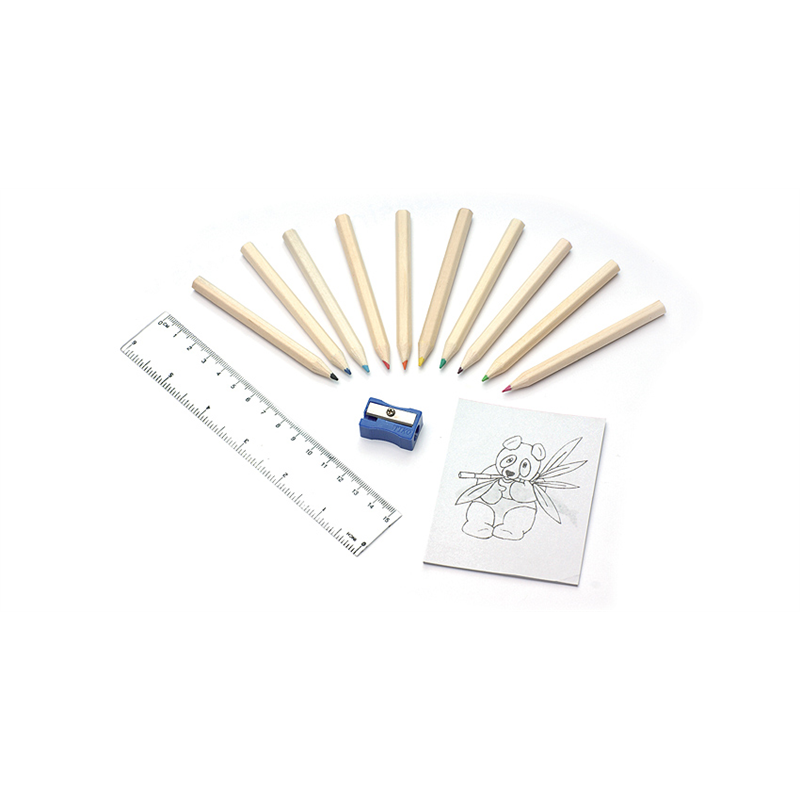 Kredki z kolorowanką DECOR