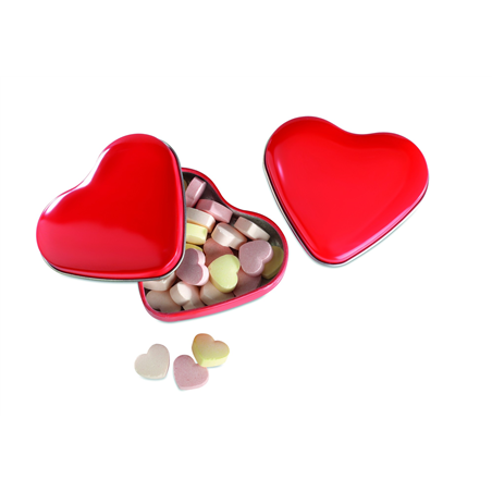 Cukierki w pudełku, serce LOVEMINT